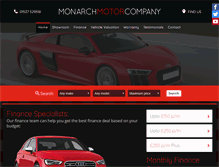 Tablet Screenshot of monarchmotorco.co.uk